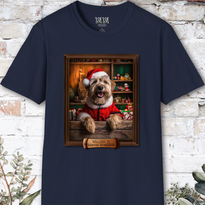 Wheaten Terrier Santa's Workshop Unisex T shirt