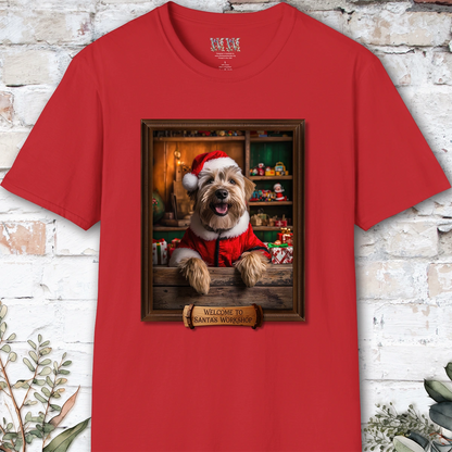 Wheaten Terrier Santa's Workshop Unisex T shirt