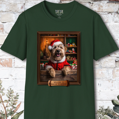 Wheaten Terrier Santa's Workshop Unisex T shirt