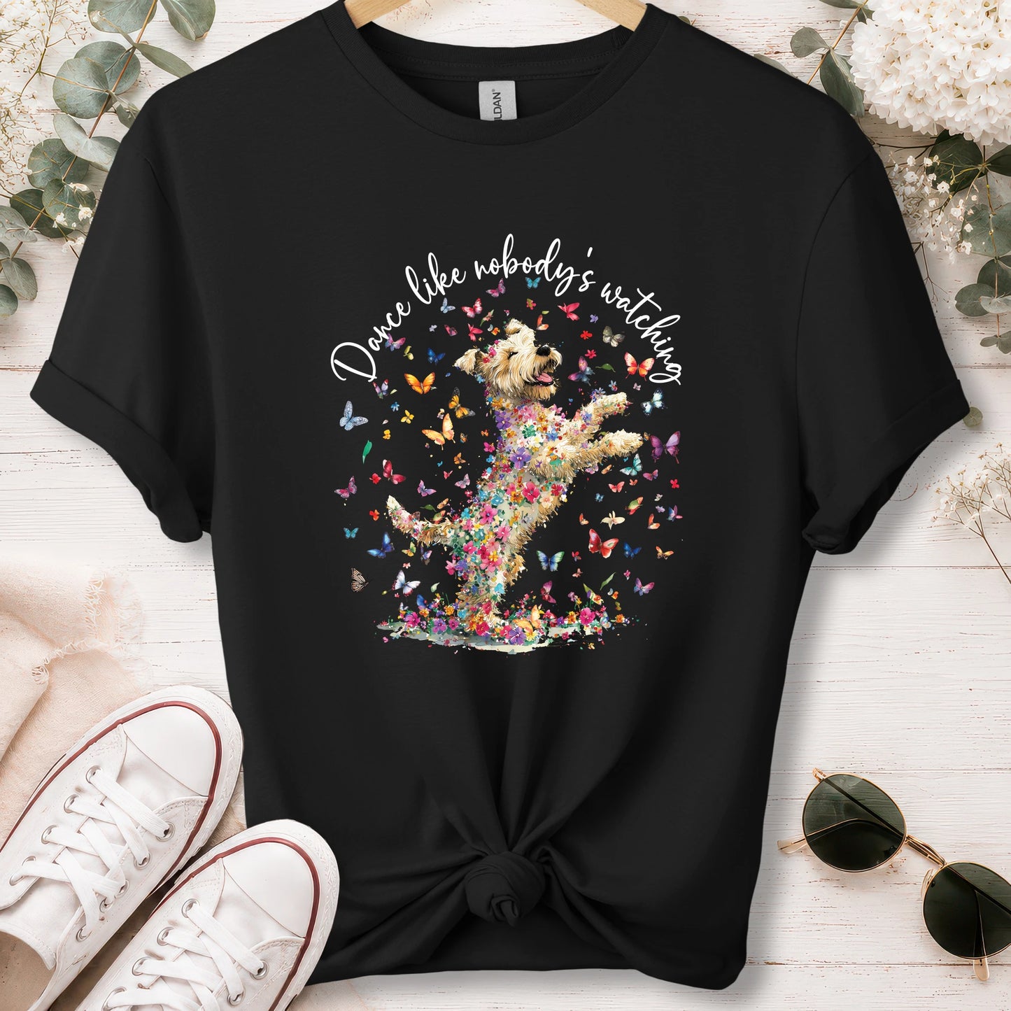 Wheaten Terrier, Dance like nobody's watching, unisex T shirt