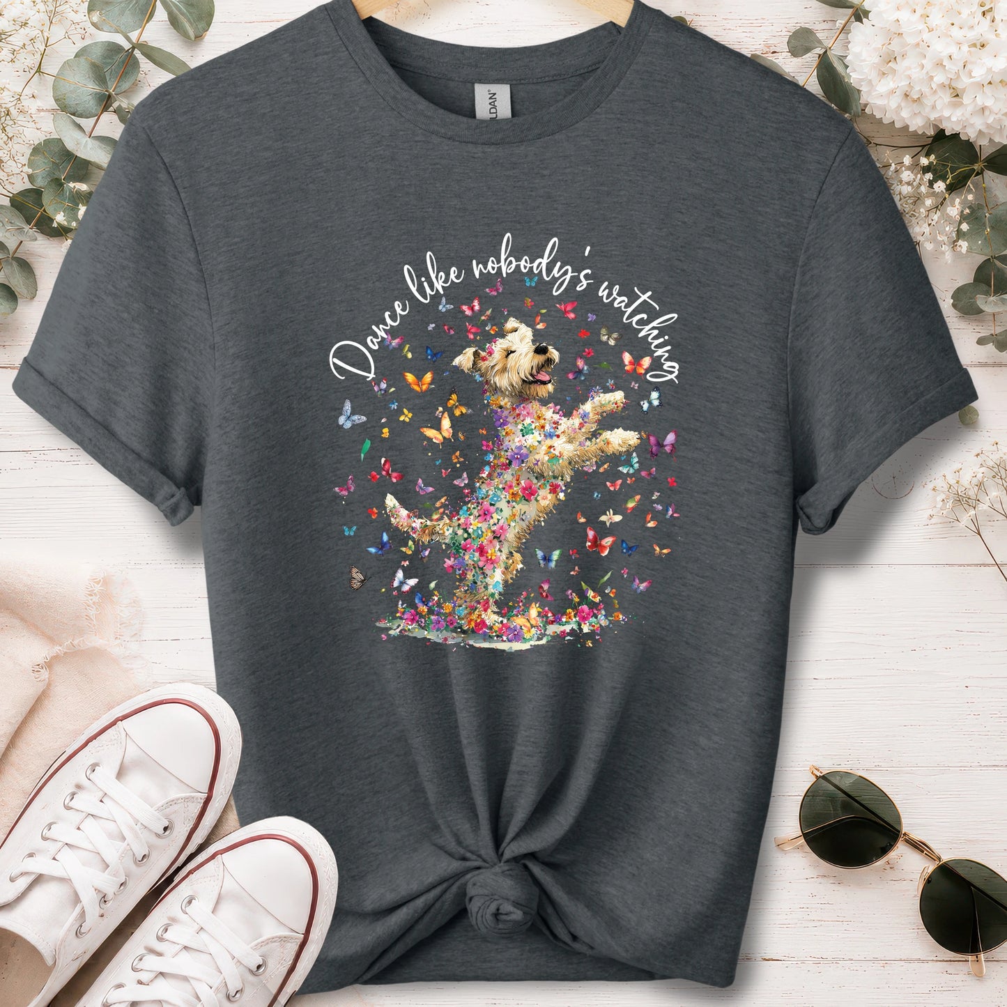 Wheaten Terrier, Dance like nobody's watching, unisex T shirt