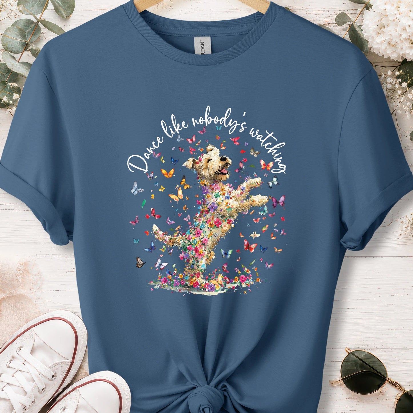 Wheaten Terrier, Dance like nobody's watching, unisex T shirt
