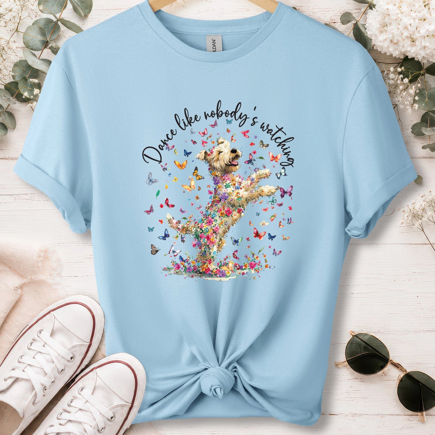Wheaten Terrier, Dance like nobody's watching, unisex T shirt