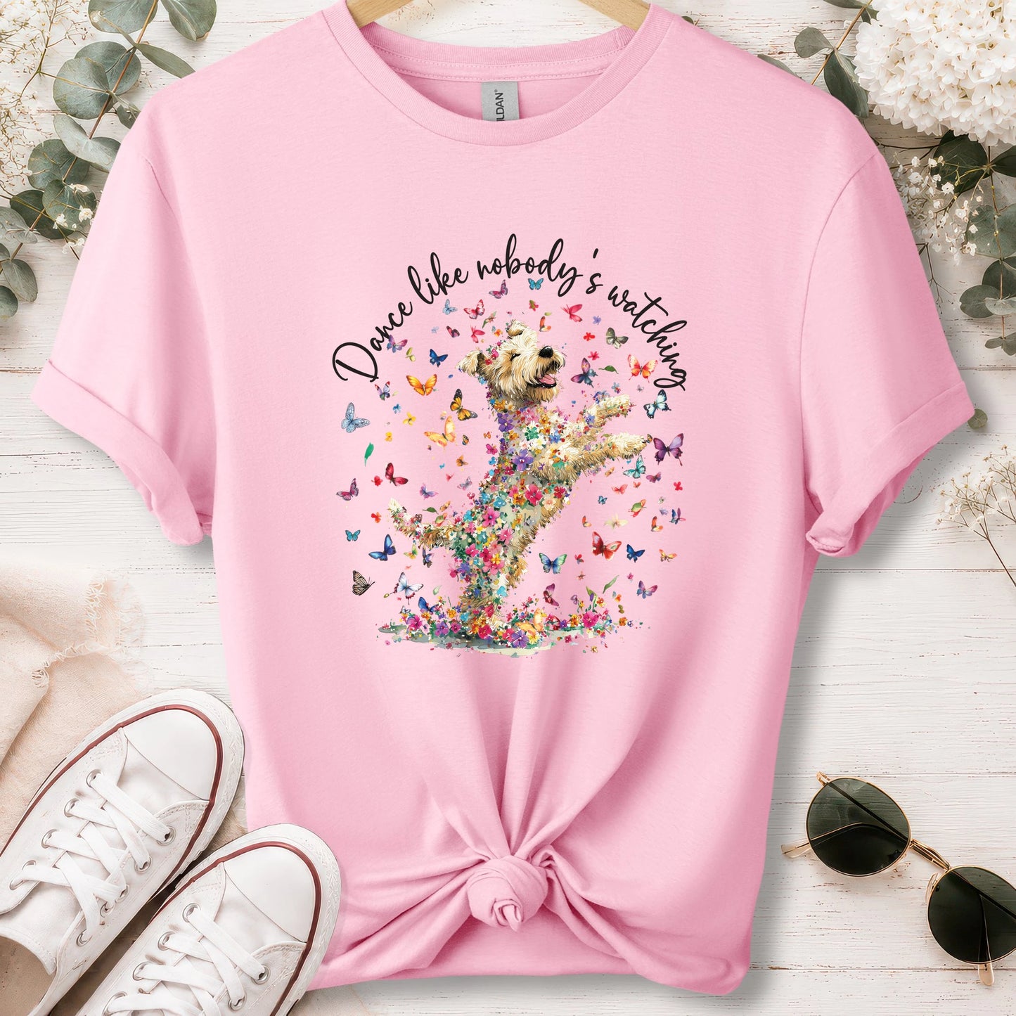 Wheaten Terrier, Dance like nobody's watching, unisex T shirt