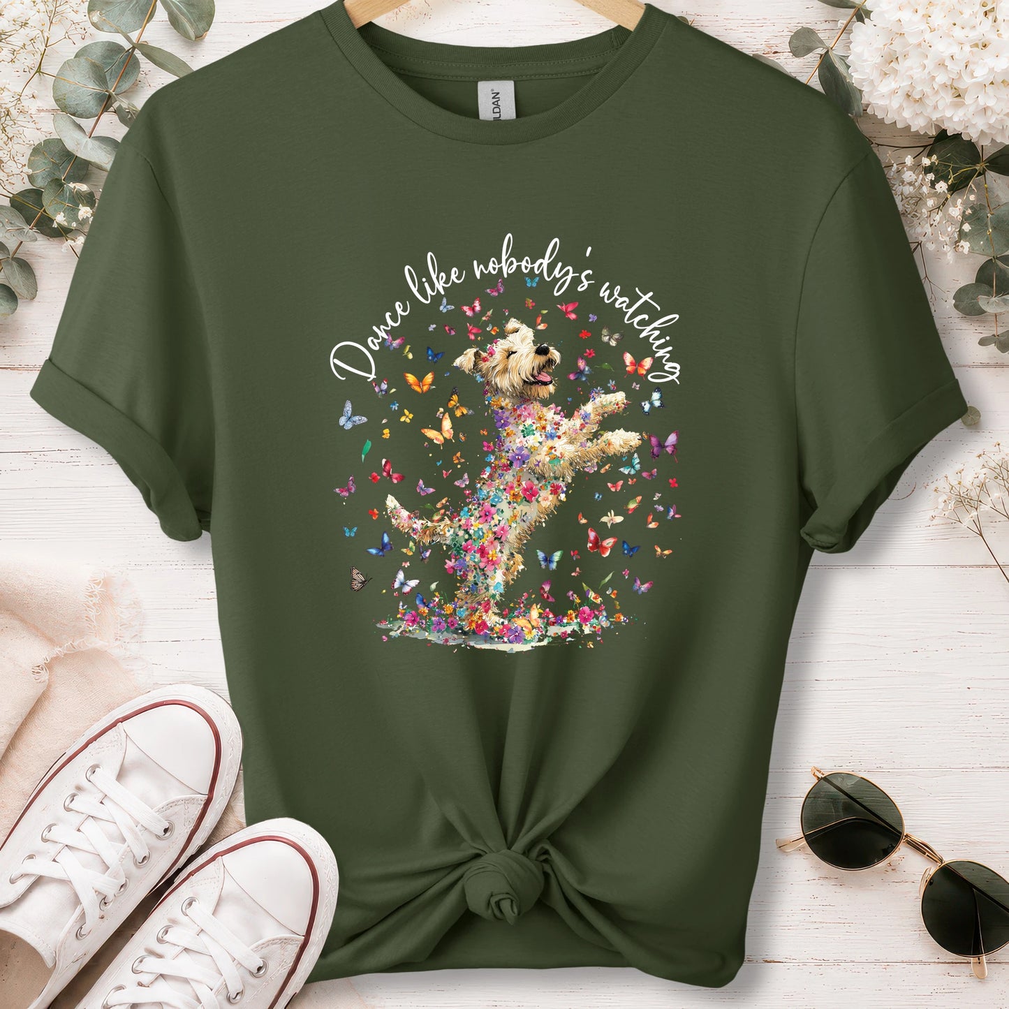 Wheaten Terrier, Dance like nobody's watching, unisex T shirt