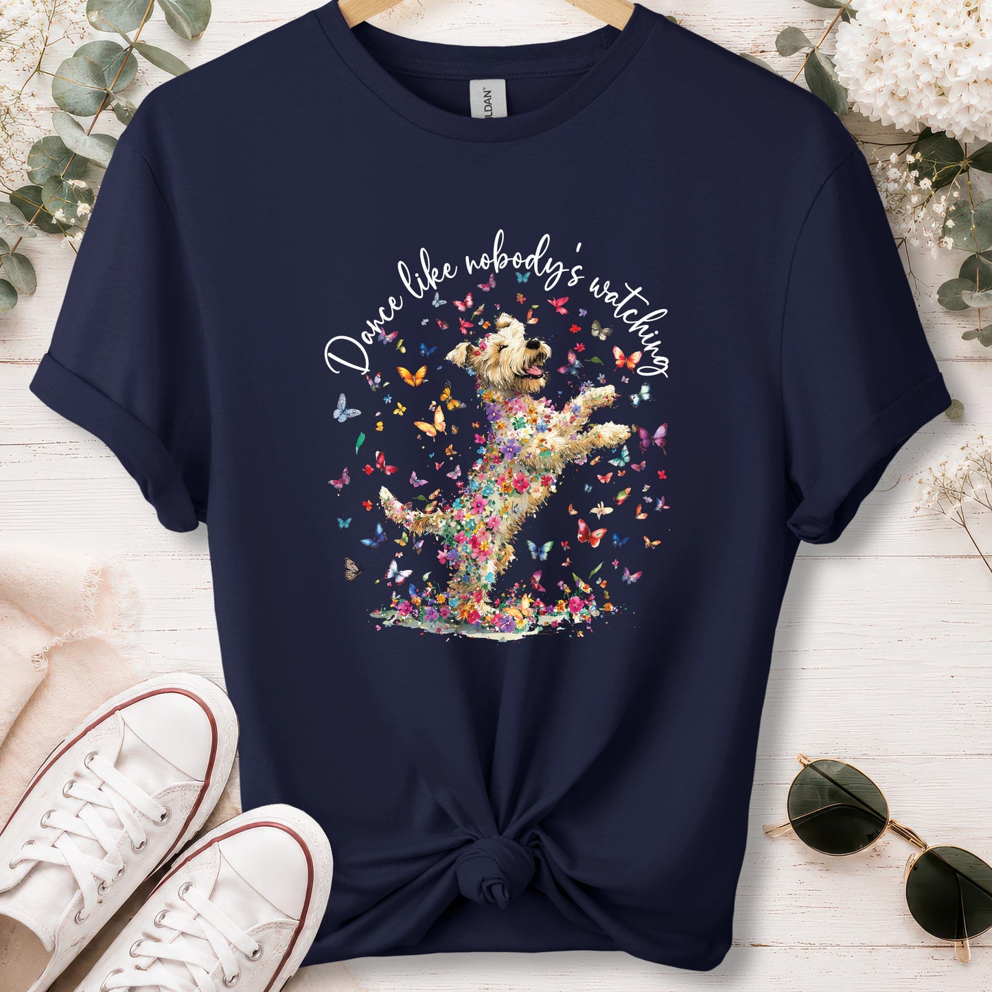Wheaten Terrier, Dance like nobody's watching, unisex T shirt