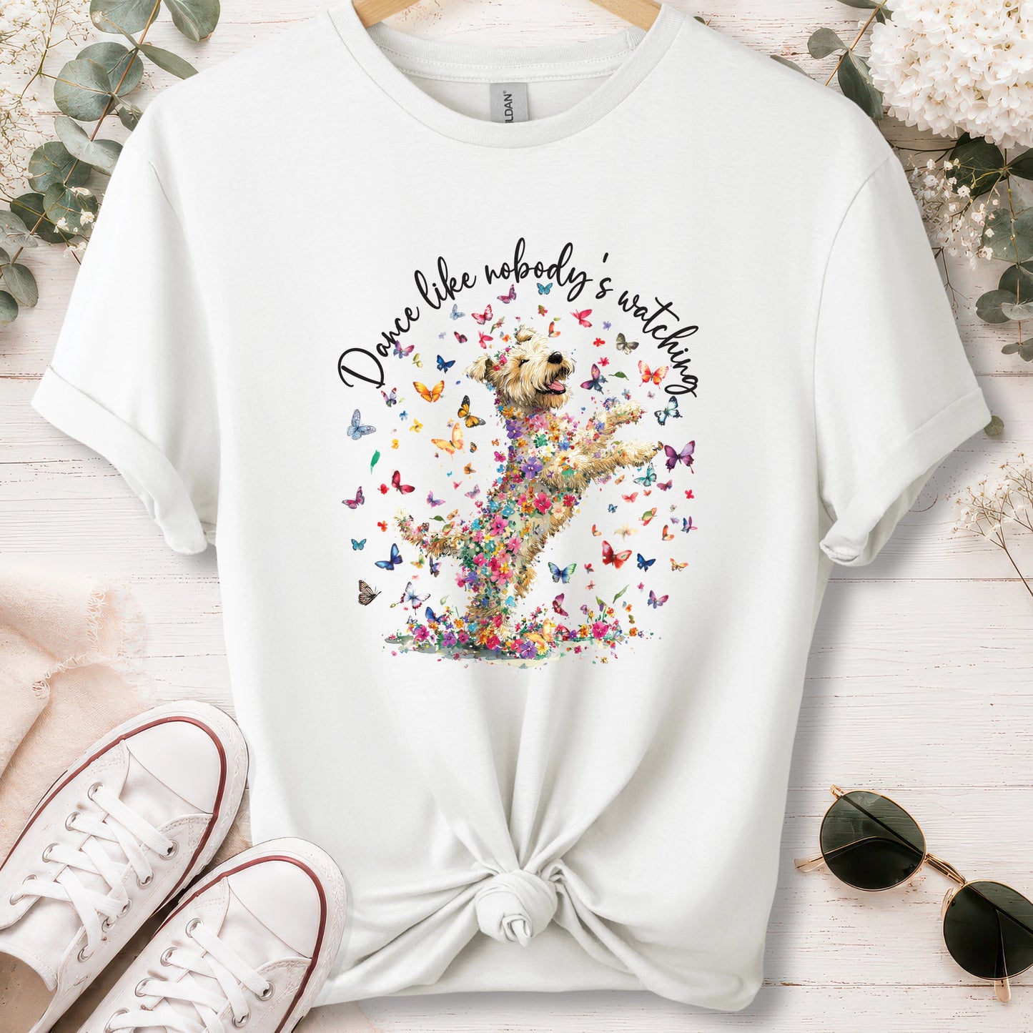 Wheaten Terrier, Dance like nobody's watching, unisex T shirt