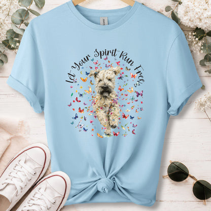 Wheaten Terrier, Let your spirit run free, unisex T shirt