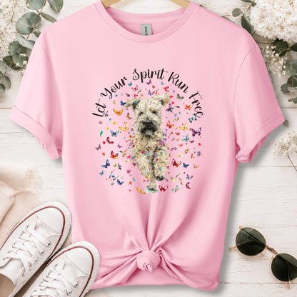 Wheaten Terrier, Let your spirit run free, unisex T shirt