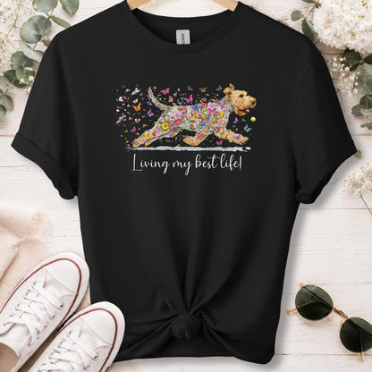 Wheaten Terrier, Living my best life, unisex T shirt