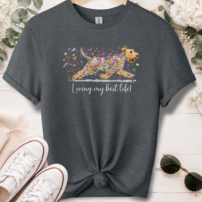 Wheaten Terrier, Living my best life, unisex T shirt