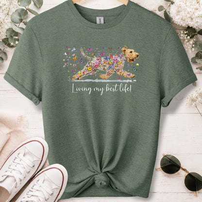 Wheaten Terrier, Living my best life, unisex T shirt
