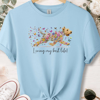 Wheaten Terrier, Living my best life, unisex T shirt