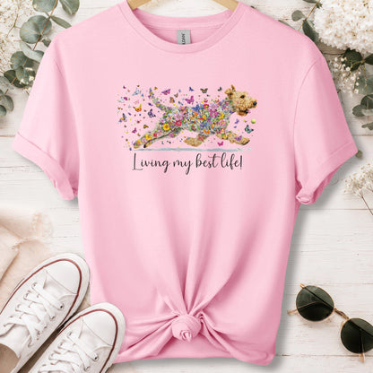 Wheaten Terrier, Living my best life, unisex T shirt