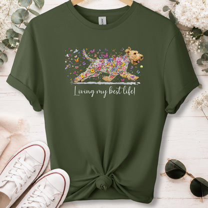 Wheaten Terrier, Living my best life, unisex T shirt