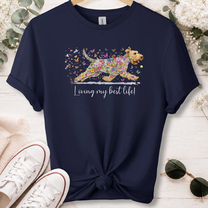 Wheaten Terrier, Living my best life, unisex T shirt