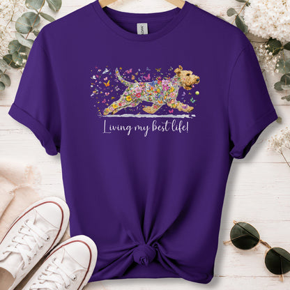 Wheaten Terrier, Living my best life, unisex T shirt