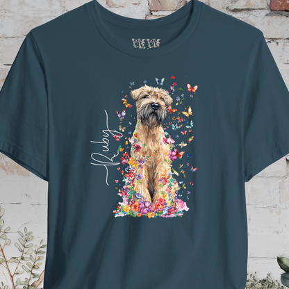 Wheaten Terrier Floral Personalized T shirt