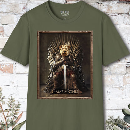 Wheaten Terrier Game of Bones, Unisex T shirt