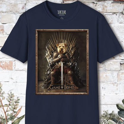 Wheaten Terrier Game of Bones, Unisex T shirt