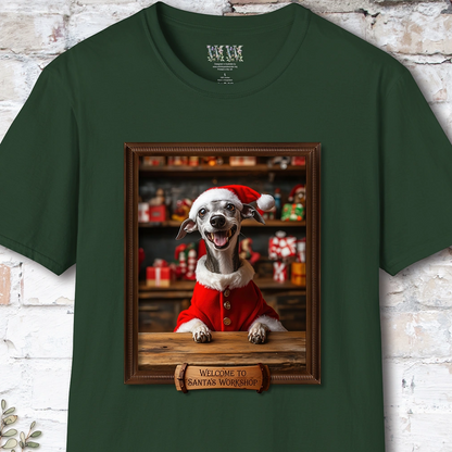 Whippet #1 Santa's Workshop Unisex T shirt
