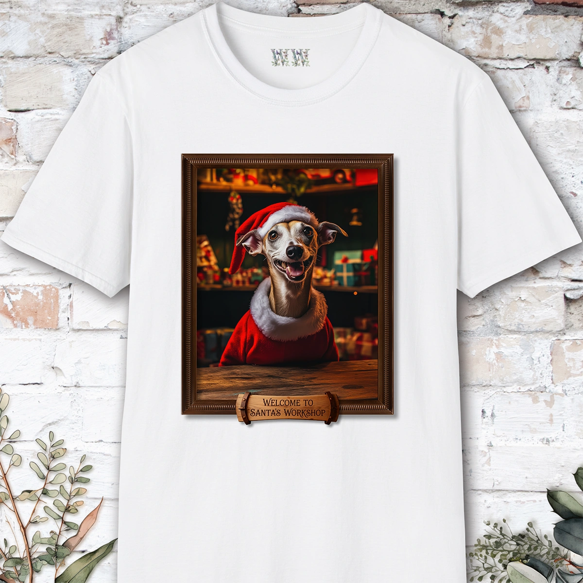 Whippet #2 Santa's Workshop Unisex T shirt