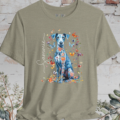 Whippet #2 Floral Personalized T shirt