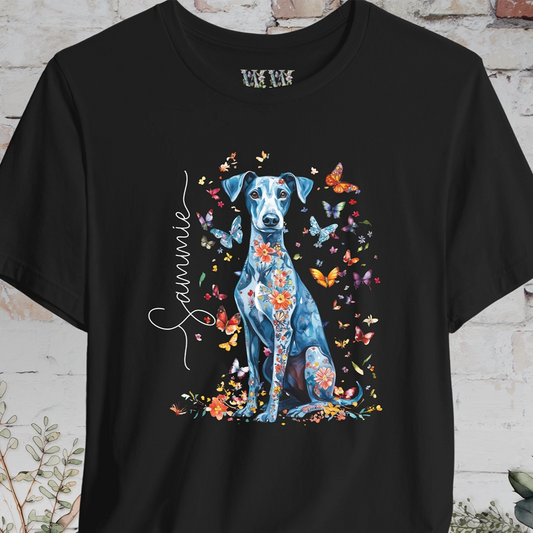 Whippet #2 Floral Personalized T shirt