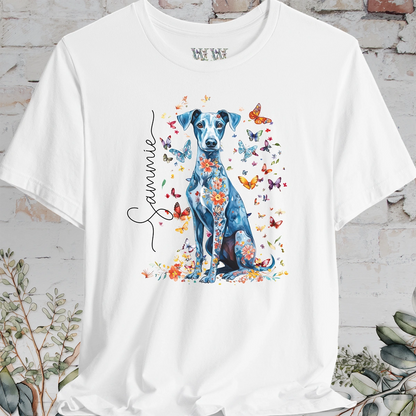 Whippet #2 Floral Personalized T shirt