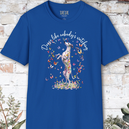 Whippet "Dance like nobody's watching" unisex T shirt