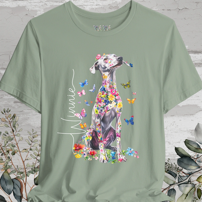 Whippet Floral Personalized T shirt