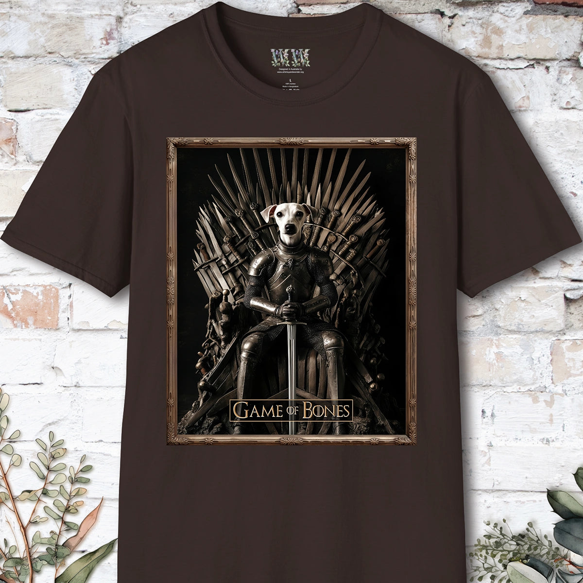 Whippet Game of Bones, Unisex T shirt