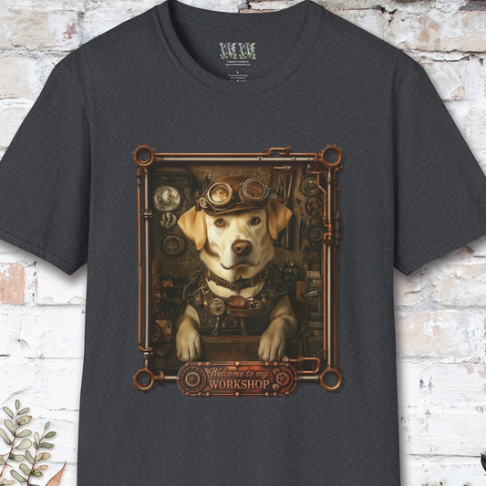 Steampunk Blonde Labrador Unisex T shirt