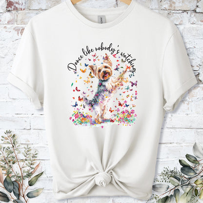 Yorkshire Terrier "Dance like nobody's watching" unisex T shirt
