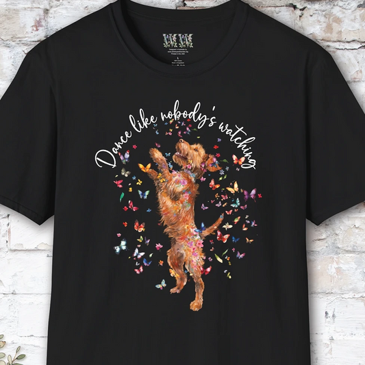 Wire Haired Vizsla "Dance like nobody's watching" unisex T shirt