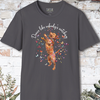 Wire Haired Vizsla "Dance like nobody's watching" unisex T shirt