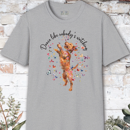 Wire Haired Vizsla "Dance like nobody's watching" unisex T shirt