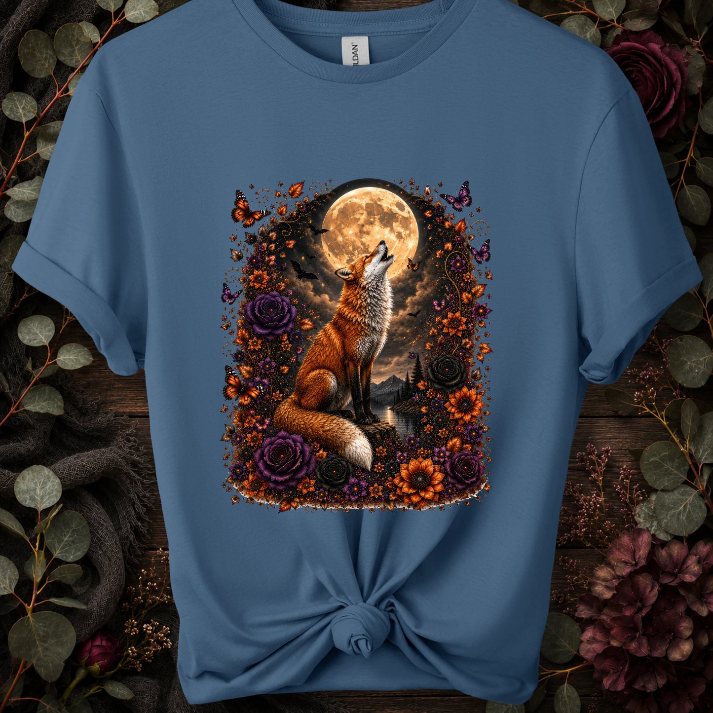 Wolf in Moonlight #2, Gildan 64000, unisex T shirt