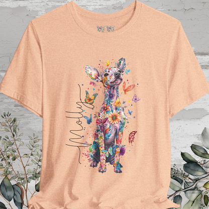 Xoloitzcuintle #1 Floral Personalized T shirt