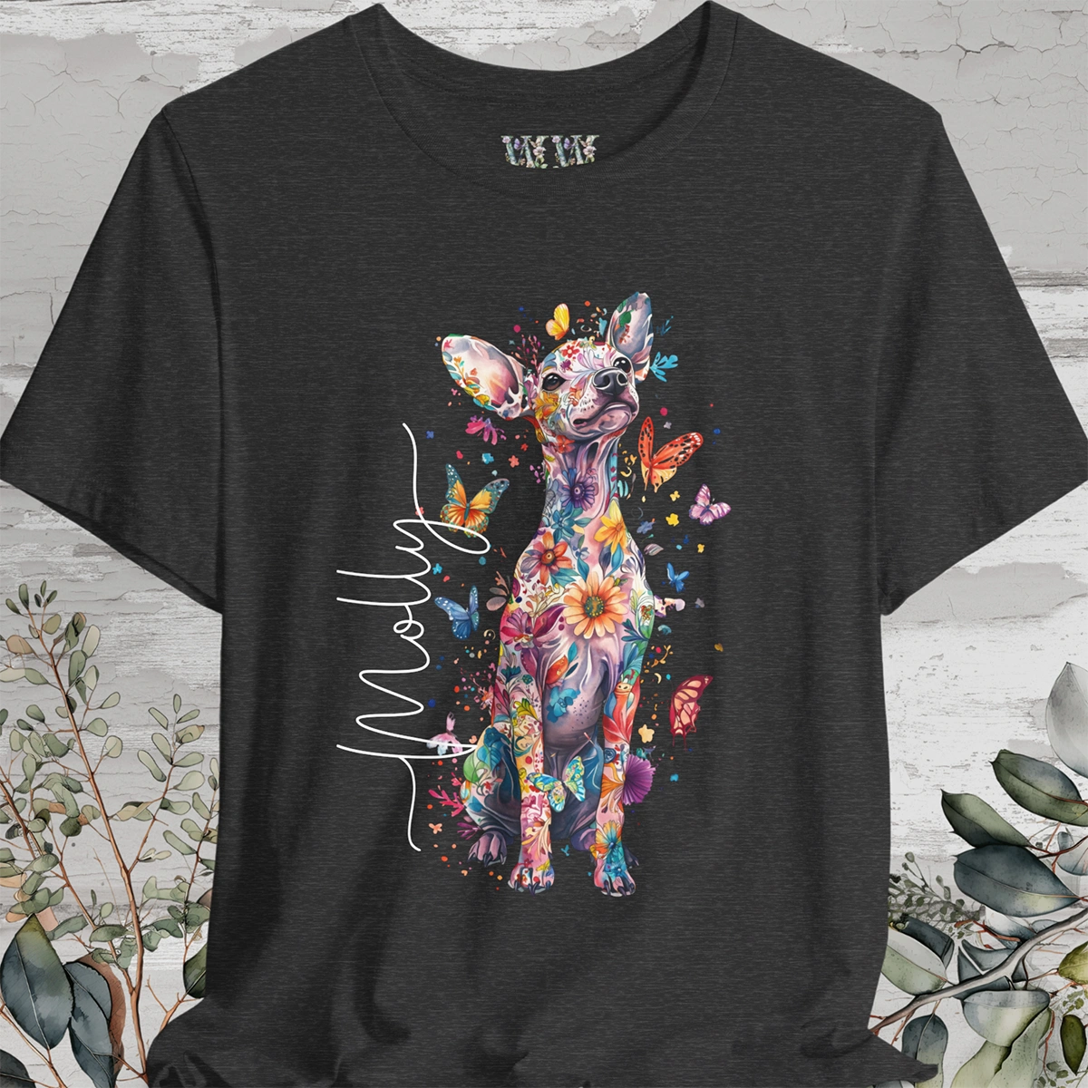 Xoloitzcuintle #1 Floral Personalized T shirt