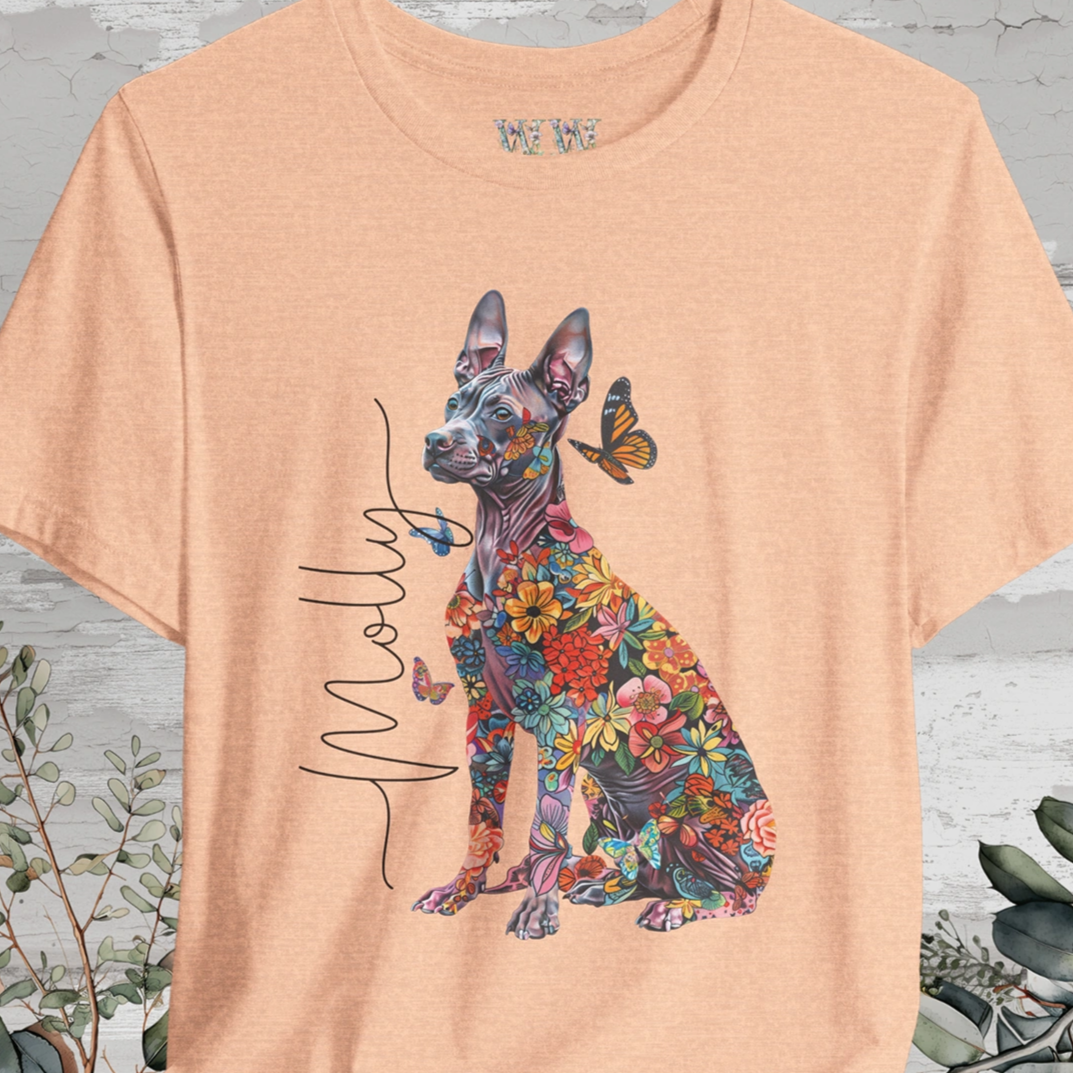 Xoloitzcuintle #2 Floral Personalized T shirt