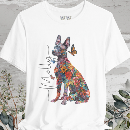 Xoloitzcuintle #2 Floral Personalized T shirt