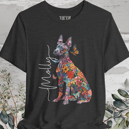 Xoloitzcuintle #2 Floral Personalized T shirt