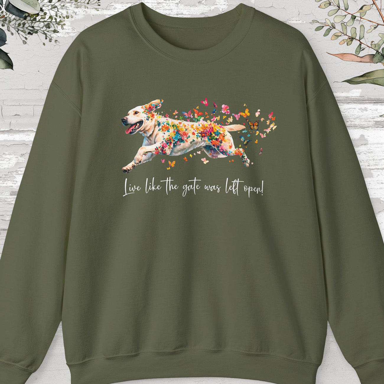 Yellow Labrador Personalised Sweatshirt