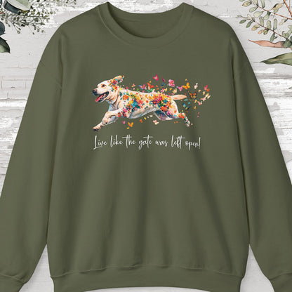 Yellow Labrador Personalised Sweatshirt