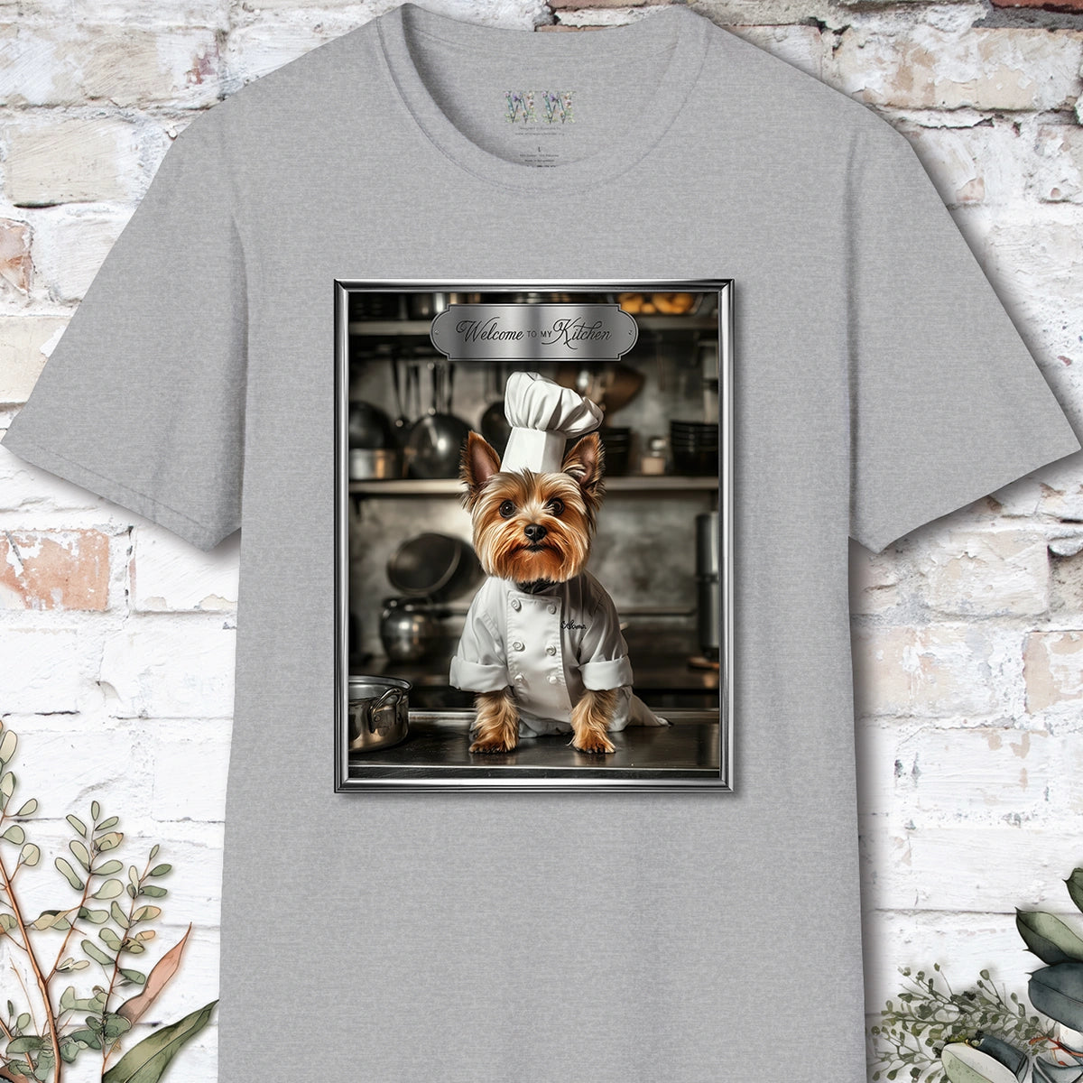 Yorkshire Terrier Chef Unisex T shirt