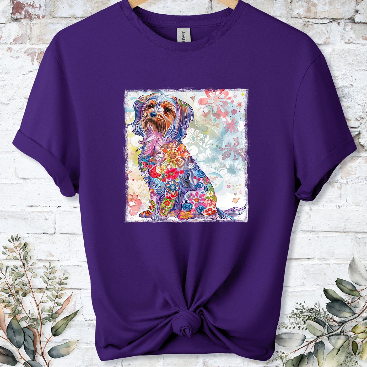 Yorkshire Terrier Retro, Unisex T-shirt.