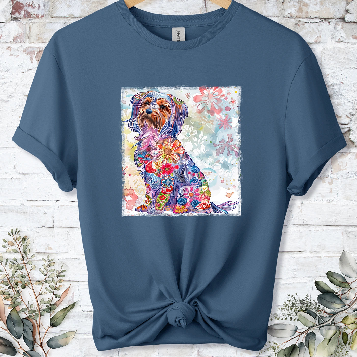 Yorkshire Terrier Retro, Unisex T-shirt.
