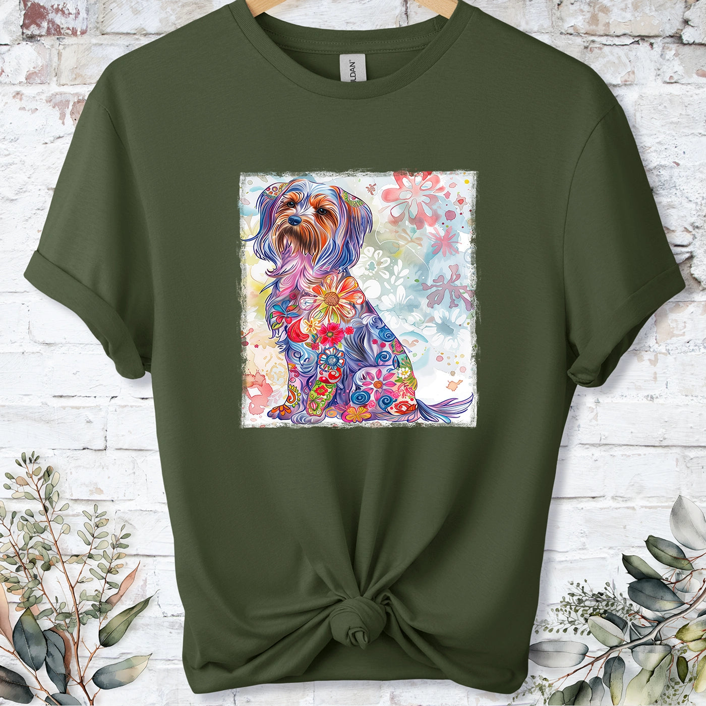 Yorkshire Terrier Retro, Unisex T-shirt.