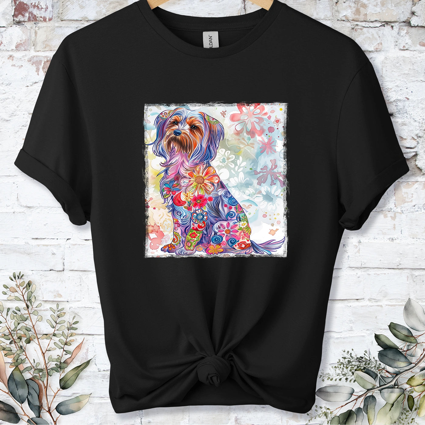 Yorkshire Terrier Retro, Unisex T-shirt.